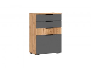 Роджина Комод 3 ящика с дверкой 600 (Миф)